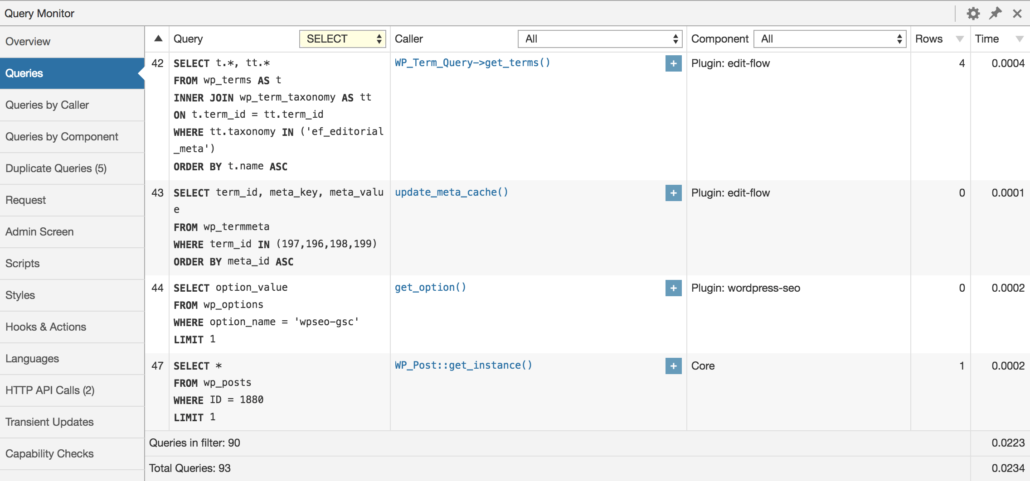 Query Monitor